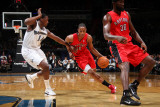 Toronto Raptors v Washington Wizards: DeMar DeRozan and Al Thornton Photographic Print by Ned Dishman