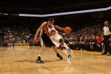 San Antonio Spurs v Golden State Warriors: Rodney Carney and Manu Ginnobli Photographic Print by Jed Jacobsohn