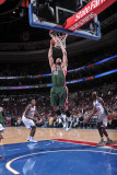 Milwaukee Bucks v Philadelphia 76ers: Jon Brockman Photographic Print by David Dow