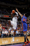 New York Knicks v Sacramento Kings: Tyreke Evans and Wilson Chandler Photographic Print by Rocky Widner