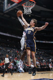 Indiana Pacers v Atlanta Hawks: Mike Dunleavy and Damien Wilkins Photographic Print by Scott Cunningham