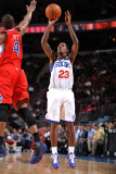 Los Angeles Clippers v Philadelphia 76ers: Louis Williams and Randy Foye Photographic Print by Jesse D. Garrabrant