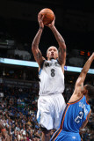Oklahoma City Thunder v Minnesota Timberwolves: Michael Beasley and Thabo Sefolosha Photographic Print by David Sherman