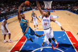 New Orleans Hornets v Philadelphia 76ers: Jarrett Jack and Marreese Speights Photographic Print by David Dow