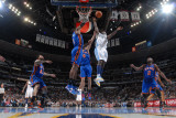New York Knicks v Denver Nuggets: Ty Lawson and Amar'e Stoudemire Photographic Print by Garrett Ellwood