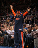 Denver Nuggets v New York Knicks: Spike Lee Photographic Print by Nathaniel S. Butler