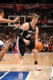 San Antonio Spurs v Los Angeles Clippers: Tiago Splitter Photographic Print by Andrew Bernstein