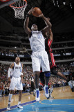 Miami Heat v Dallas Mavericks: Brendan Haywood and Joel Anthony Photographic Print by Glenn James
