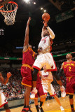 Cleveland Cavaliers v Miami Heat: Dwyane Wade and Antawn Jamison Photographic Print by Victor Baldizon