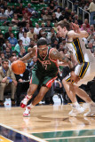 Milwaukee Bucks v Utah Jazz: Gordon Hayward, Chris Douglas-Matthews Photographic Print by Melissa Majchrzak
