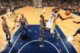 Charlotte Bobcats v Indiana Pacers: Solomon Jones and Kwame Brown Photographic Print by Ron Hoskins
