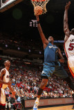 Washington Wizards v Miami Heat: Andray Blatche and Joel Anthony Photographic Print by Victor Baldizon
