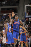 New York Knicks v Detroit Pistons: Amar'e Stoudemire and Raymond Felton Photographic Print by Allen Einstein