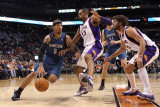 Minnesota Timberwolves v Phoenix Suns: Michael Beasley, Grant Hill and Robin Lopez Photographic Print by Christian Petersen