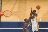 Charlotte Bobcats v Indiana Pacers: Roy Hibbert and Nazr Mohammed Photographic Print by Ron Hoskins