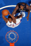 Memphis Grizzlies v Los Angeles Clippers: DeAndre Jordan and Zach Randolph Photographic Print by Noah Graham