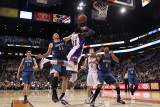 Minnesota Timberwolves v Phoenix Suns: Hakim Warrick, Kevin Love and Wesley Johnson Photographic Print by Christian Petersen