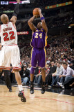 Los Angeles Lakers v Chicago Bulls: Kobe Bryant and Taj Gibson Photographic Print by Andrew Bernstein