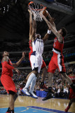 Portland Trail Blazers v Dallas Mavericks: Jason Terry and Rudy Fernandez Photographic Print by Danny Bollinger