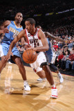 Denver Nuggets v Portland Trail Blazers: Arron Afflalo and Andre Miller Photographic Print by Sam Forencich