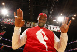 Detroit Pistons v Miami Heat: LeBron James Photographic Print by Victor Baldizon