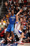 Orlando Magic v Los Angeles Clippers: Dwight Howard and Blake Griffin Photographic Print by Noah Graham