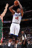 Milwaukee Bucks v Philadelphia 76ers: Marreese Speights Photographic Print by Jesse D. Garrabrant