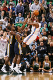 Los Angeles Clippers v Utah Jazz: Kevin Durant, Paul Millsap and C.J. Miles Photographic Print by Melissa Majchrzak