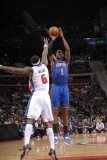 New York Knicks v Detroit Pistons: Amar'e Stoudemire and Ben Wallace Photographic Print by Allen Einstein