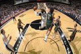 Milwaukee Bucks v San Antonio Spurs: DeJuan Blair and Andrew Bogut Photographic Print by D. Clarke Evans