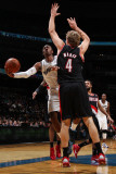 Portland Trail Blazers v Washington Wizards: John Wall and Sean Marks Photographic Print by Ned Dishman