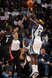 Miami Heat v Memphis Grizzlies: Zach Randolph and Chris Bosh Photographic Print by Joe Murphy