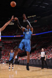 Orlando Magic v Portland Trail Blazers: Dwight Howard Photographic Print by Sam Forencich