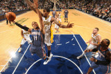 Charlotte Bobcats v Indiana Pacers: D. J. Augustine and Solomon Jones Photographic Print by Ron Hoskins