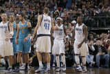 New Orleans Hornets v Dallas Mavericks: Dirk Nowitzki and Jason Terry Photographic Print by Danny Bollinger