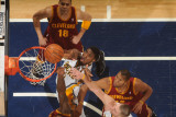 Cleveland Cavaliers v Indiana Pacers: Roy Hibbert, Joey Graham and Anthony Parker Photographic Print by Ron Hoskins