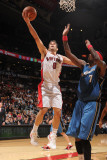 Washington Wizards v Toronto Raptors: Jose Calderon and Andray Blatche Photographic Print by Ron Turenne