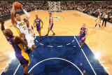 Los Angeles Lakers v Indiana Pacers: Danny Granger and Lamar Odom Photographic Print by Ron Hoskins