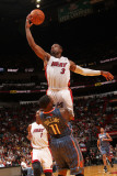 Charlotte Bobcats v Miami Heat: Dwyane Wade and Sherron Collins Photographic Print by Victor Baldizon