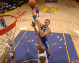 Golden State Warriors v Los Angeles Lakers: Andris Biedrins and Lamar Odom Photographic Print by Noah Graham