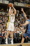 Orlando Magic v Indiana Pacers: Mike Dunleavy and J. J. Redick Photographic Print by Ron Hoskins