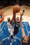 Memphis Grizzlies v Los Angeles Clippers: Darrell Arthur, Marc Gasol and Baron Davis Photographic Print by Noah Graham