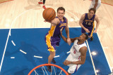 Los Angeles Lakers v Los Angeles Clippers: Luke Walton and DeAndre Jordan Photographic Print by Noah Graham