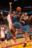 Washington Wizards v Miami Heat: Nick Young and Joel Anthony Photographic Print by Victor Baldizon
