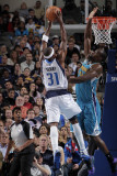 New Orleans Hornets v Dallas Mavericks: Jason Terry and Emeka Okafor Photographic Print by Glenn James