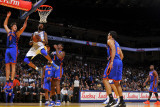 New York Knicks v Golden State Warriors: Dorell Wright and Danilo Gallinari Photographic Print by Rocky Widner