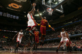 Miami Heat v Cleveland Cavaliers: LeBron James, Jamario Moon and Antawn Jamison Photographic Print by David Liam Kyle