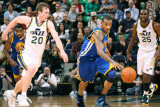Golden State Warriors v Utah Jazz: Monta Ellis and Gordon Hayward Photographic Print by Melissa Majchrzak