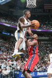 New Jersey Nets v Utah Jazz: Ronnie Price and Travis Outlaw Photographic Print by Melissa Majchrzak