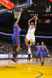 New York Knicks v Golden State Warriors: Monta Ellis and Ronny Turiaf Photographic Print by Rocky Widner